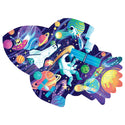 Cosmic Space Mission Shiny Shaped Puzzle with Book