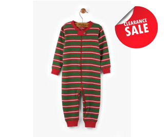 Hatley Coverall - Santa Stripes