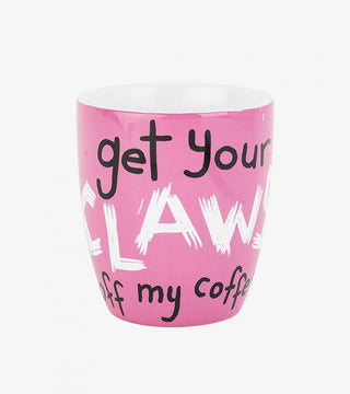 Hatley Coffee Mug - Get Your Claws Off - Eloquence Boutique