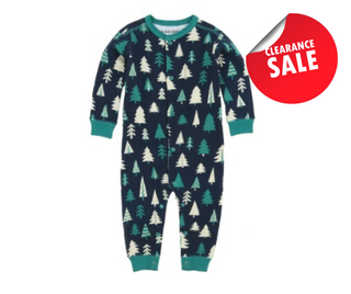 Hatley Christmas Coverall - Boys Patterned Trees