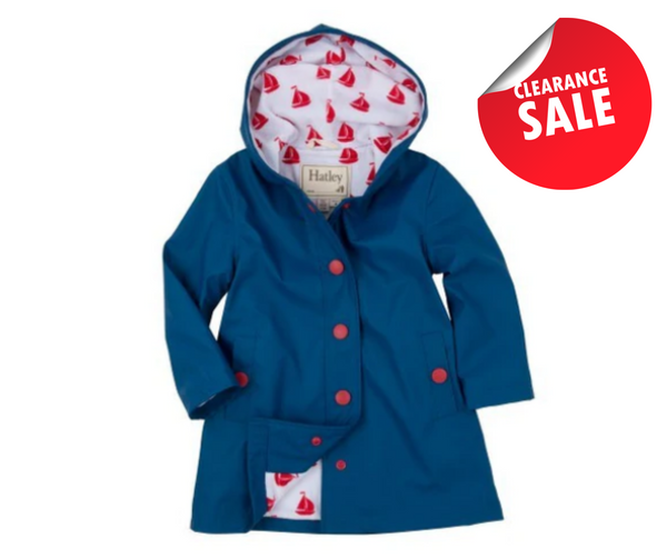 Hatley Splash Jacket - Navy Sailboats