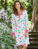 Hatley Night Dress - Patterned Moose - Eloquence Boutique