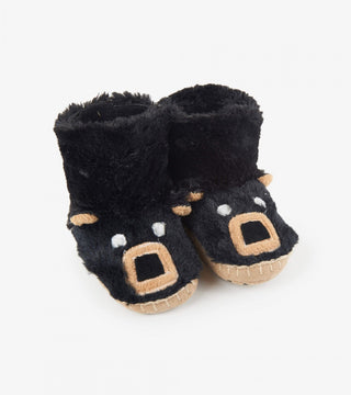 Hatley Slippers - Black Bear - Eloquence Boutique