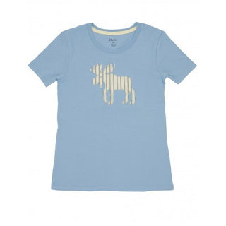 Hatley Womens Pyjama Top - Moose on Ticking