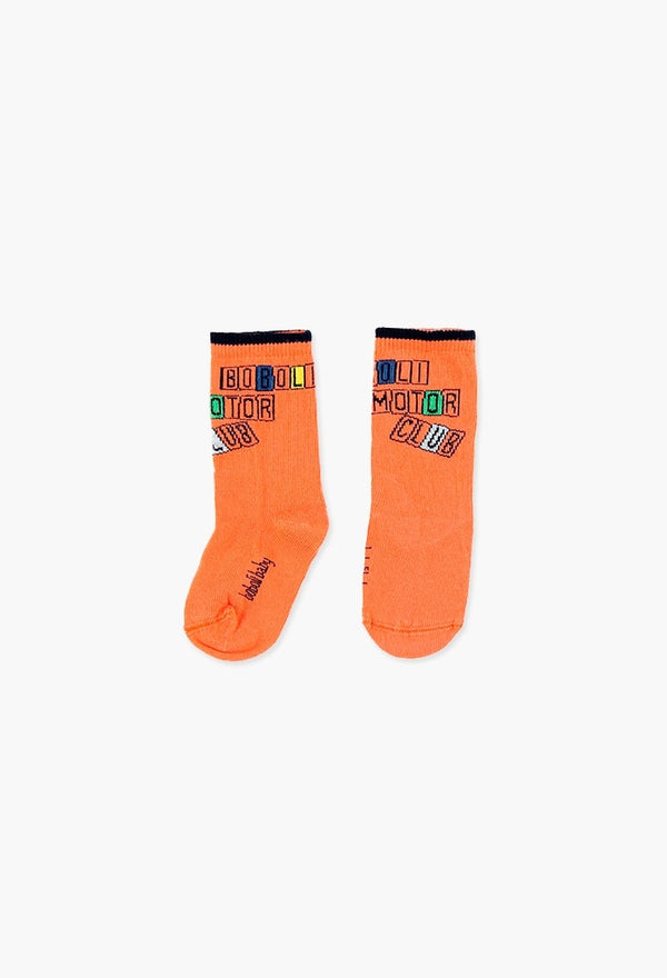 Boboli 3pk Socks - Orange/Blue Combo - Eloquence Boutique