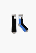 Boboli 3pk Socks - Blue and Grey - Eloquence Boutique