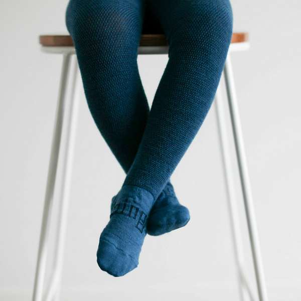 Lamington Merino Tights - Teal - Eloquence Boutique