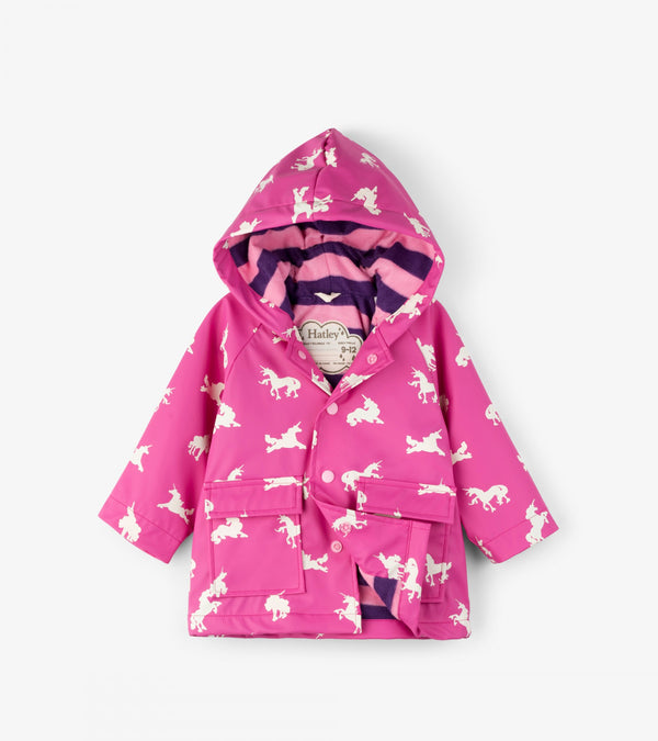 Hatley Mini Raincoat - Unicorn Silhouettes
