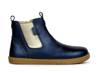 Bobux Kid + Navy Shimmer Jodhpur