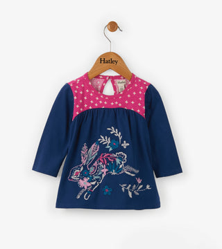 Hatley Mini Tunic - Leafy Bunny