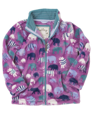 Hatley  Fleece Jacket  - Patterned Elephants