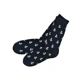Men's Crew Socks - Anchors - Eloquence Boutique