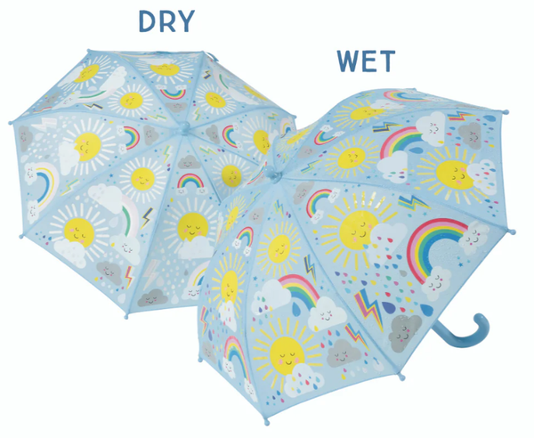 Floss & Rock Colour Change Umbrella - Sun & Cloud
