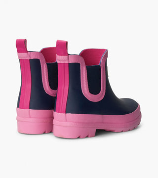 Hatley Gumboots - Navy & Pink