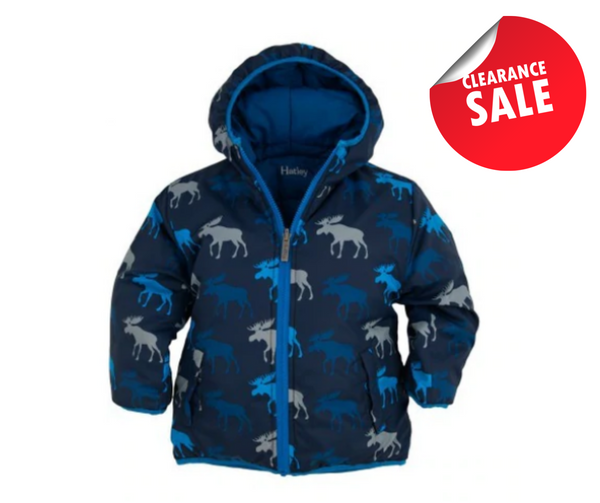 Hatley Reversible Puffer - Graphic Moose