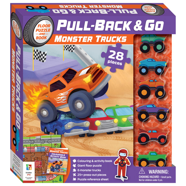 Hinkler Pull Back & Go - Monster Trucks