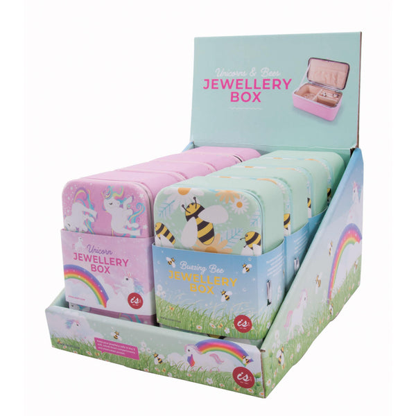 Jewellery Box in Unicorn or Bees