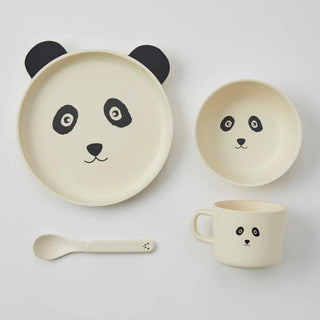 Jiggle & Giggle Bamboo Dinner Set - Animal Faces