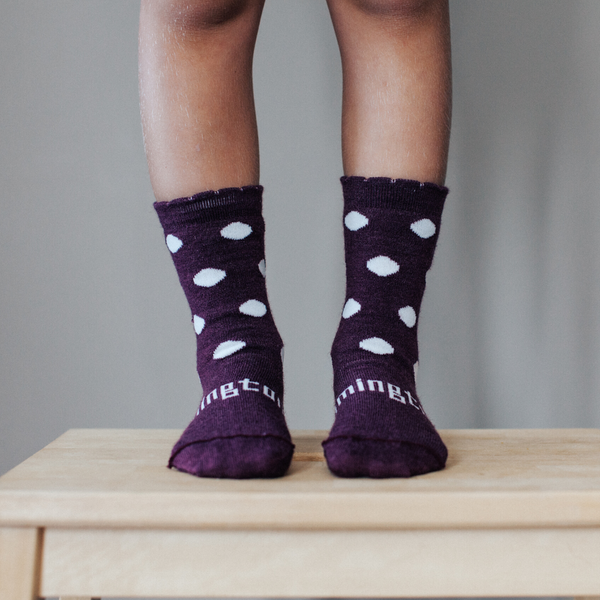 Lamington Merino Socks - Mulberry