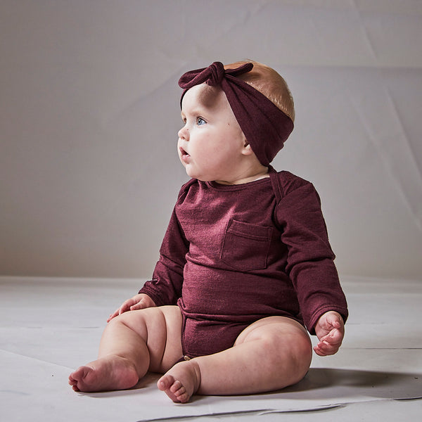 Little Flock of Horrors Blake Bodysuit - Mulberry - Eloquence Boutique