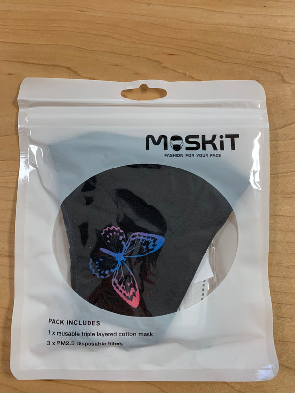 MASKiT Adult Masks - Rainbow Butterfly