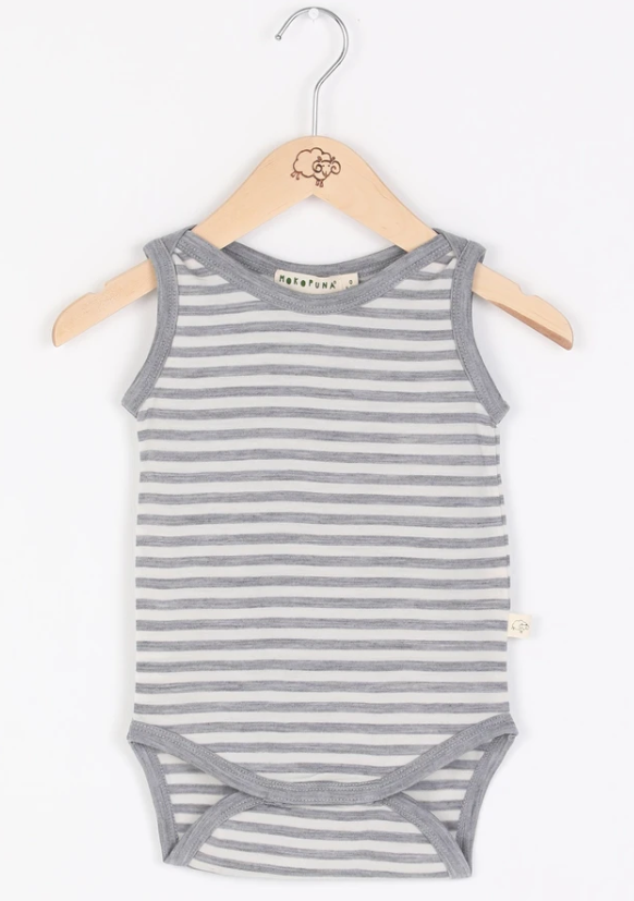 Mokopuna Singlet - Cloudy Bay Stripe - Eloquence Boutique