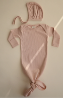 Mushie Knotted Gown - Blush