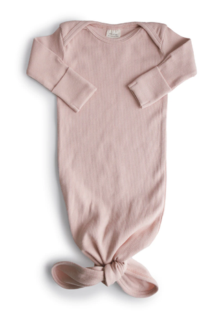 Mushie Knotted Gown - Blush
