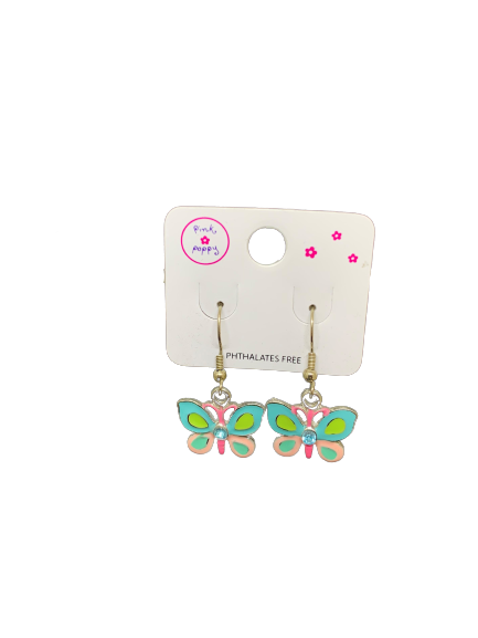 Pink Poppy Cute Animal Earrings