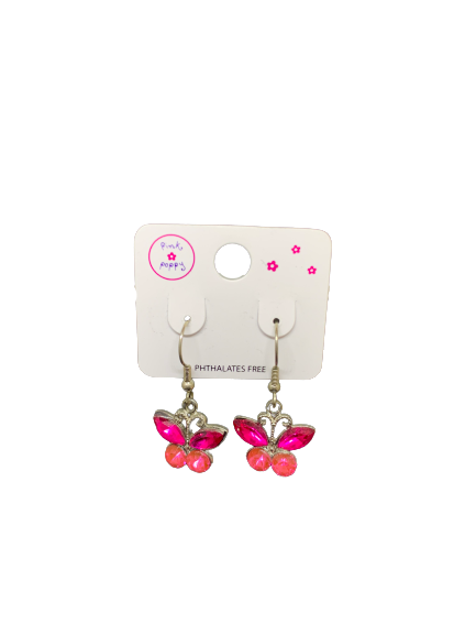 Pink Poppy Earrings - Glamour High Tea