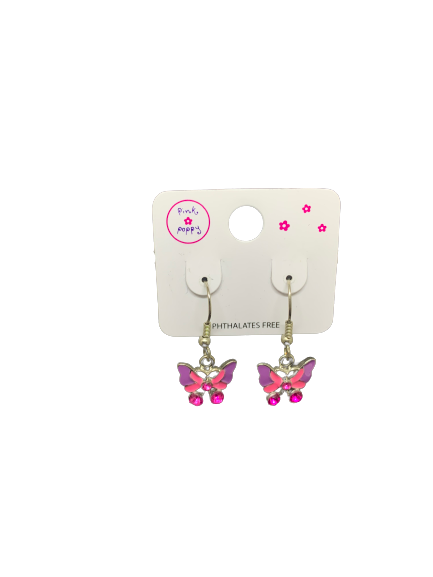 Pink Poppy Earrings - Glamour High Tea