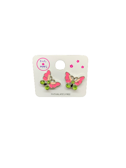 Pink Poppy Earrings - Glamour High Tea