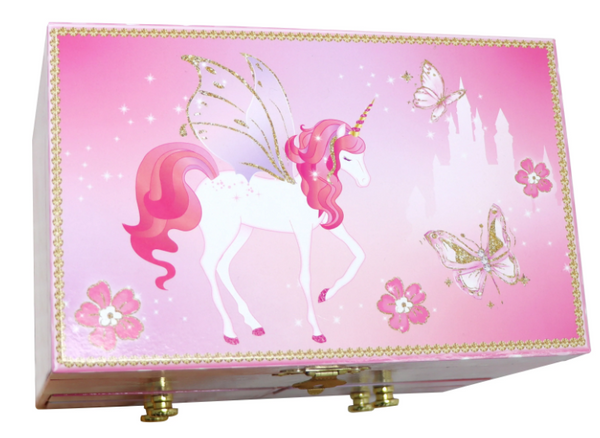 Pink Poppy Jewellry Box - Unicorn Princess