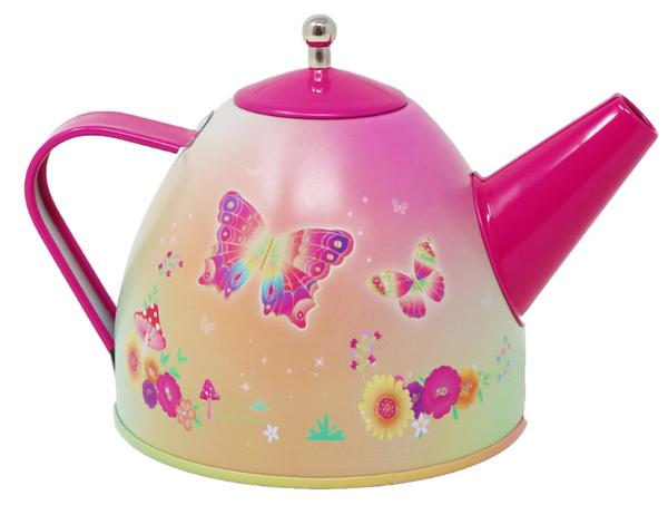 Pink Poppy Rainbow Butterfly Tea Set