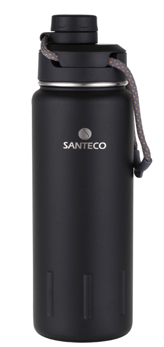 SANTECO Ktwo Sports Bottle - Carbon Black