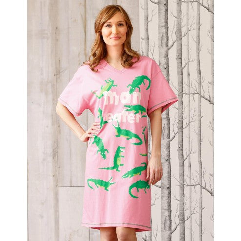 Hatley Sleepshirt - Man Eater - Eloquence Boutique